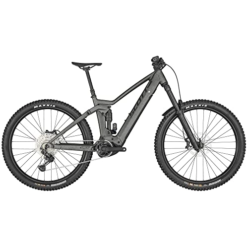 Electric Bike : Scott Ransom eRIDE 920 Electric Mountain Bike 2023 - Grey - L