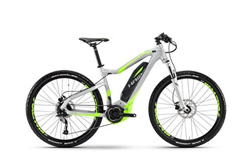Electric Bike : Sduro Hardseven 4.0 Silver / neon / green 45 Cm