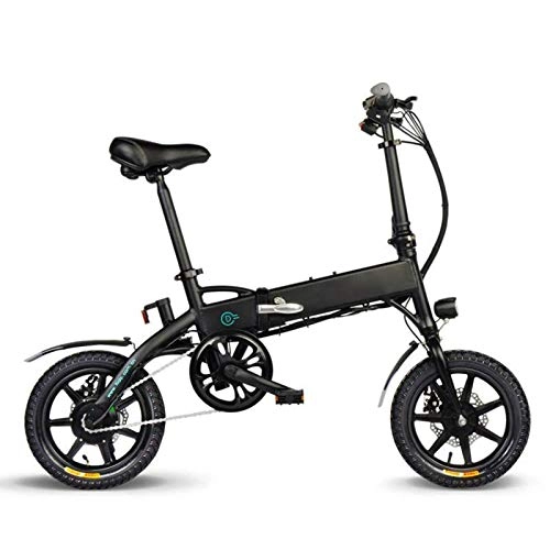 Electric Bike : Selotrot 14 Inch Tire Electric Bicycle Bike Lightweight Aluminum Alloy Foldable Three Riding Modes for Women Men