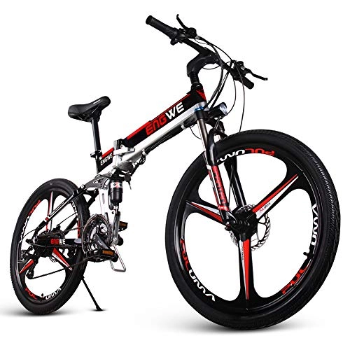 Electric Bike : Shell-Tell 26" 400W Electric Bicycle Sporting Shimano 7 Speeds Gear EBike Brushless Gear Motor, Comfort-Bicycles, Booster riding, Pure electric riding, Pure human riding