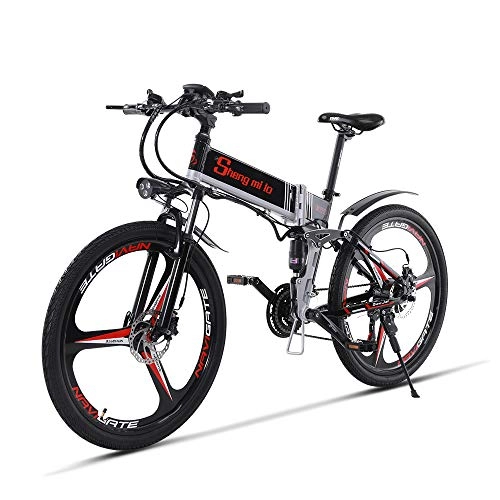Electric Bike : Shengmilo 7 / 15 MX01 / MX02 / M80, Electric Bike, 26inch ebike, Aluminum alloy frame, Man Woman ebike (M80 350w, Black)