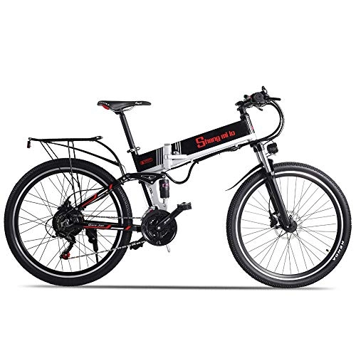 Electric Bike : Shengmilo 7 / 15 MX01 / MX02 / M80, Electric Bike, 26inch ebike, Aluminum alloy frame, Man Woman ebike (M80 500w, Black)