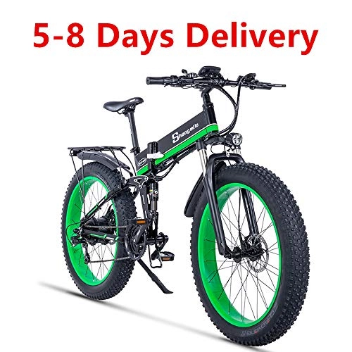 Electric Bike : Shengmilo 7 / 15 MX01 / MX02 / M80, Electric Bike, 26inch ebike, Aluminum alloy frame, Man Woman ebike (MX01, Green)