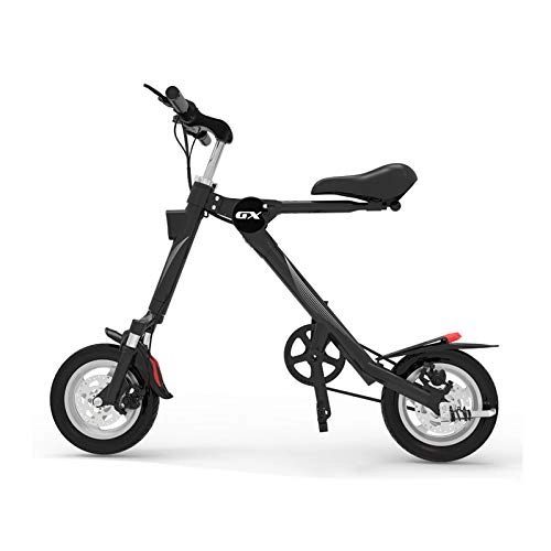 Electric Bike : SHI PAO Adult Mini Electric Bikes Fashion & Lightweight 250W 36V Foldable & Portable Electronic Scooter Vehicle with 12'' Tires Aluminum Frame Rechargeable Lithium Battery Smart LED Display