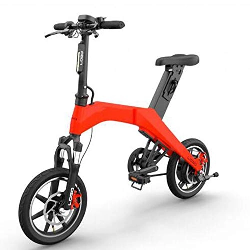 Electric Bike : SHIJING Mini Foldable Electric Bike 36V 350w 6.6AH Cycle 12inch Lithium Battery Electric Bicycle Single Seat Ebike