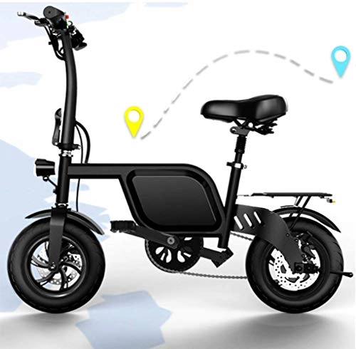 Electric Bike : SHIJING Mini folding electric bicycle lithium battery 3CCC travel assist hybrid wide tire motorcycle