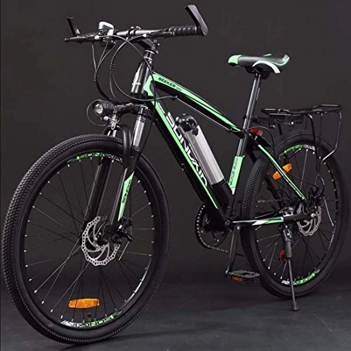 Electric Bike : SHJR 26Inch Adult Electric Mountain Bike, 36V Lithium Battery Electric Bicycle, With LCD Display E-Bikes, Electric Auxiliary Cruising 60 km, A, 21 speed