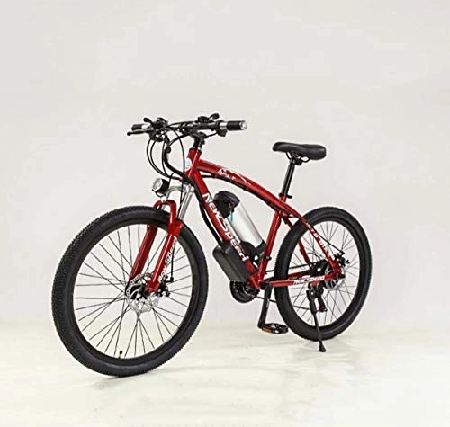 Electric Bike : SHJR Adult 26 Inch Mens Electric Mountain Bike, All-Terrain Suspension Electric Bicycle, 36V Lithium Battery City E-Bikes, A