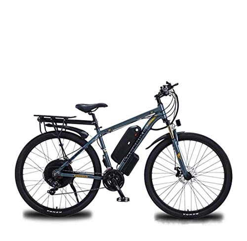 Electric Bike : SHJR Adult Electric Mountain Bike, 48V Lithium Battery, With Multifunction LCD Display Bicycle, High-Strength Aluminum Alloy Frame E-Bikes, 29 Inch Wheels, A