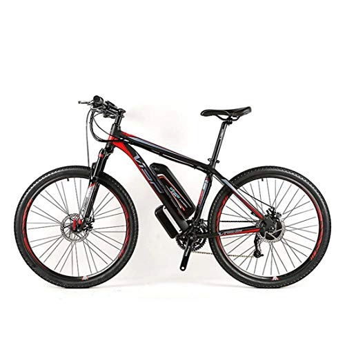 Electric Bike : SHJR Adult Mountain Electric Bike, All-Terrain Offroad 48V Lithium Battery Electric Bicycle, With LCD Display Aluminum Alloy Mens E-Bikes 27 Speed, 26Inch