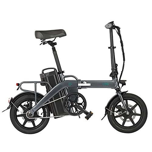 Electric Bike : Shubiao Electric Bicycle 48v 350w 3 Gear Power City Bike Brushless Motor Folding E-bike with 14 Inflation Tire Max 25km / h