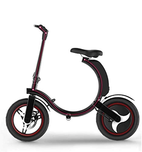 Electric Bike : Smart Folding Electric Bike, Aerospace-Grade Aluminum Alloy Frame Electric Bicycle, 36V 6AH Lithium-Ion Battery, With electronic Brake Adults Electric Bikes