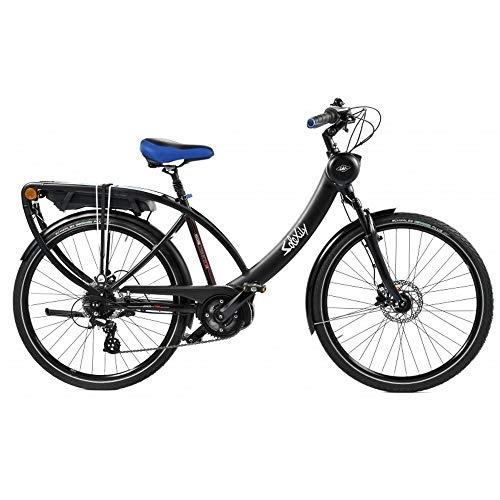 Electric Bike : Solexity Infinity D8 Electric City 26 Inches Black / Blue