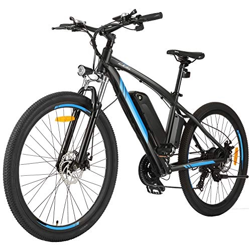 Electric Bike : Speedrid Electric Bicycle 27.5" eBike with 36V 10Ah Lithium Battery, Shimano 21-speed Mountain Bike for Adults