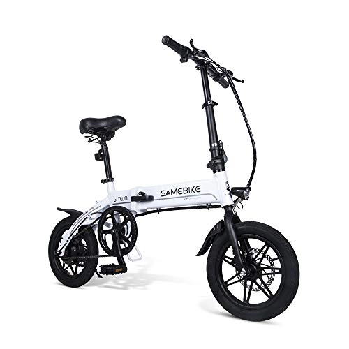 Electric Bike : SRXH Electric Bike Folding for Adult, E-Bike, 14inch Scooter Electric with LED Headlight, 7.8Ah Folding Electric Bicycle with Disc Brake, up to 25 km / h