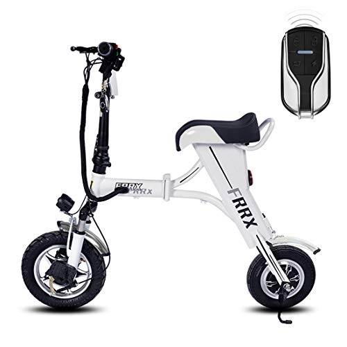 Electric Bike : SSCJ Electric Folding Bike Mini Adult Electric Scooter Portable City Bicycle Remote Control Anti-Theft USB Charging, 6Ah20km