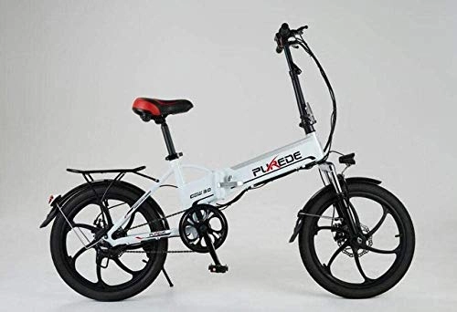 Electric Bike : SSeir Electric bicycle 20 inch aluminum alloy folding electric bicycle 350W 48V12.5A battery electric mountain bike, 002