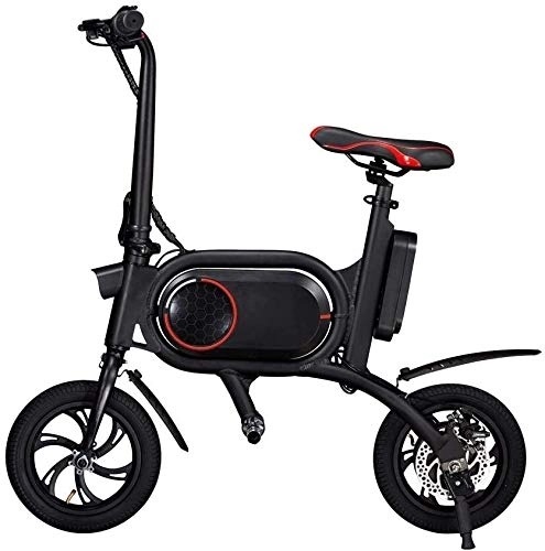 Electric Bike : SSeir Electric bicycle aluminum alloy 12 tire 36V 250W 5.2AH mini electric bicycle electric bicycle, Black