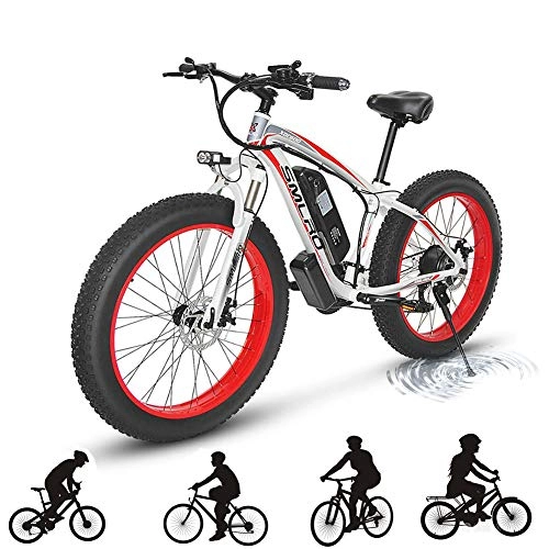 Electric Bike : Starsmyy 500W Electric Mountain Bike for Adults, 48V 15AH Lithium Battery Aluminum Alloy Mountain Cycling Bicycle, E-Bike with 27-Speed Professional Transmission for Outdoor Cycling Work Out