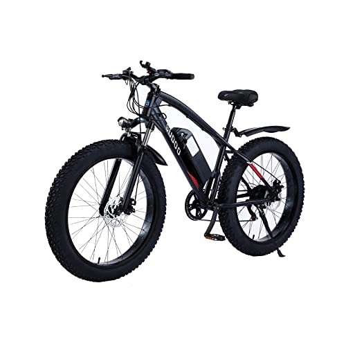 Electric Bike : SUDOO Electric Bike, Electric Bikes For Adults 26 * 4.0 Fat Tire Electric Bikes Shimano 7 Speed E Bikes