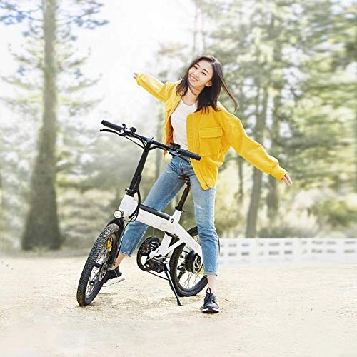 Electric Bike : Sunnyushine Foldable Electric Moped Bicycle 250W For Adult, 3 Riding Modes 18650 Lithium Battery, 25km / h Speed 80km, The Pull-out Design With Hidden Inflator Pump