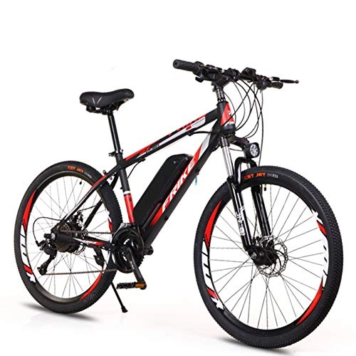 Electric Bike : sunyu Electric Bike Electric Mountain Bike, 26 Inch E-bike, Max Speed 35km / h, 250W / 36v 10A Charging Lithium Battery, 2 Wheel Adult Electric BicycleBlack / red