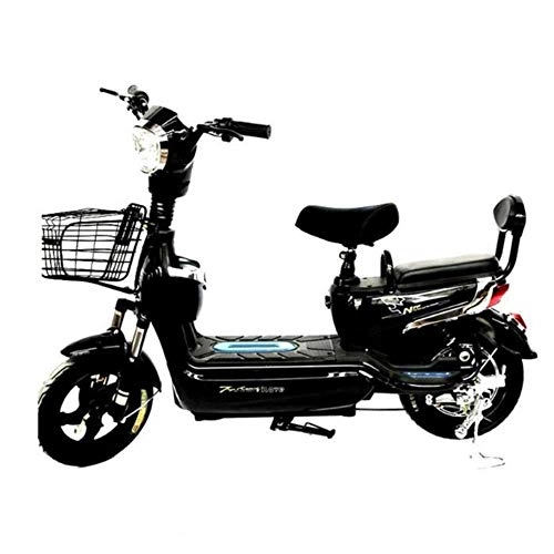 Electric Bike : suyanouz New Electric Vehicles, Mini Battery Cars, Adult Electric Bicycles, Two Wheeled Manned Electric Motorcycle Motorcycles, Black