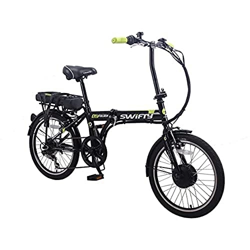Electric Bike : Swifty Cityfolder 24v Unisex Folding Electric Bike Black