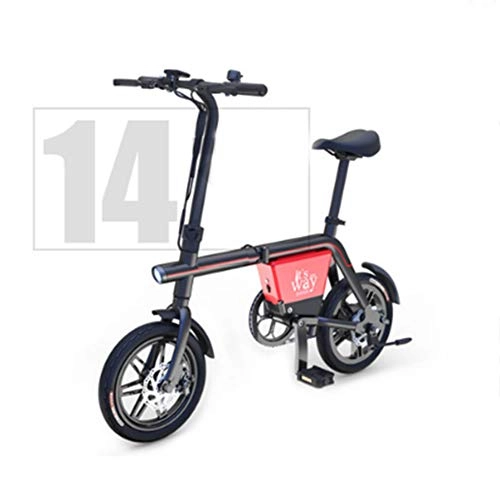 Electric Bike : SYCHONG Mini Electric Bike 240W Electric Moped Light Weight with 48V10A Lithium Battery Intelligent Induction Headlights Multi-Function Meter(Foldable), Black