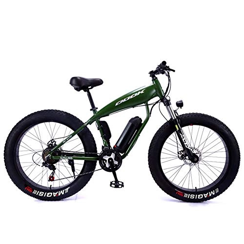 Electric Bike : SYJ electric mountain bike, folding electric bicycle Mini electric car Optional white Black Black green Suitable for adults 48v8ah Black green