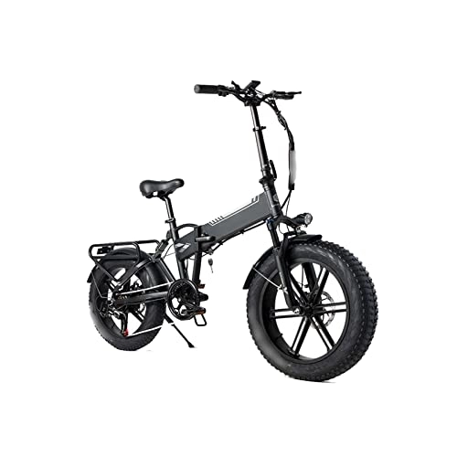 Electric Bike : TABKER Bike Shipping Battery Motor Electric Mountain Bike Fat Tyres Folding Bicycle Adult Ebike