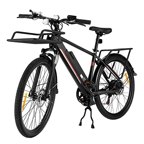 Electric Bike : TABKER E Bike Bicycle Electric Mountain Bike Top-Speed Dual Disc Brake