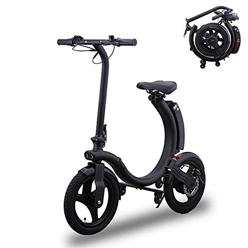 Electric Bike : TANCEQI Folding Electric Bicycle Foldable Ebike City Electric Bike with 250W Rear Hub Motor And 36V Adult Mountain Bicycle Foldable Snow Electric Bicycle Beach Cruiser