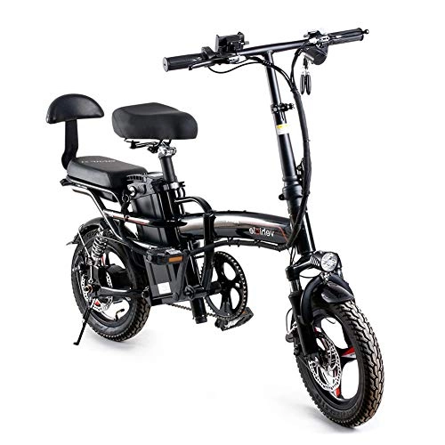 Electric Bike : TANCEQI Folding Electric Bike 14" Super Lightweight Urban Commuter Folding E-Bike, Three Modes Riding, Portable Easy To Store, LED Display Electric Bicycle 400W Motor