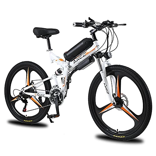 Electric Bike : TAOCI Electric Bike for Adult, Folding Bike 350W 36V 10A 18650 Lithium-Ion Battery Foldable 26" Mountain E-Bike with 21-Speed Shimano Transmission System for Outdoor Cycling Travel