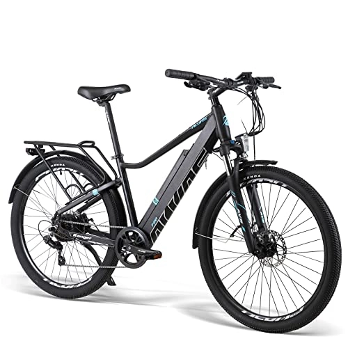 Electric Bike : TAOCI Electric Bike for Adults, E-Mountain Bicycle, 27.5" Electric Bicycle Commute E-bike with 36V 12.5Ah Removable Battery, BAFANG moter, Shimano 7 Speed Dual Disk Brake, E-MTB for man and women (A)