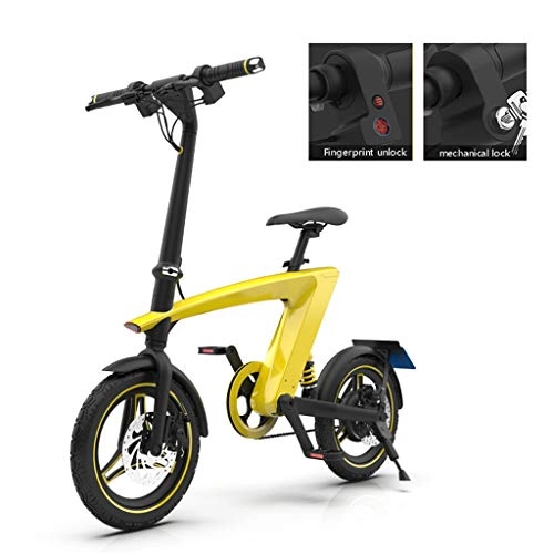 Electric Bike : TB-Scooter Electric Bike, 14 inch 36V E-bike with 10Ah Lithium Battery, City Bicycle Max Speed 25 km / h, Three Work Modes