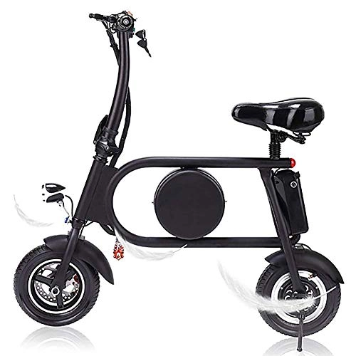 Electric Bike : TCYLZ Folding Electric Bicycle, Portable Mini Lithium Battery LED Lights, Intelligent Display, Remote Control, Electric Bicycles, White, Pink