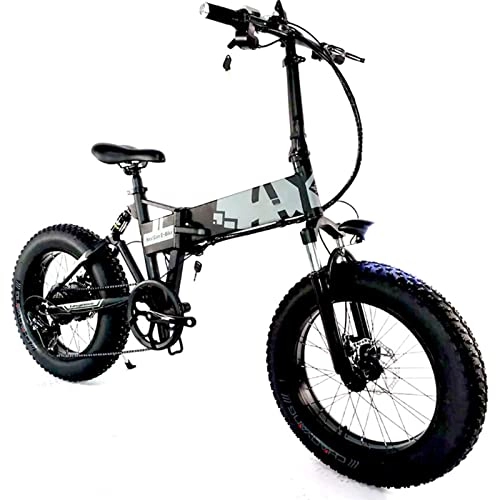 Electric Bike : TDHLW 20 inch Folding Electric Bicycle 350W 36V 10AH Detachable Battery, Double Ddisc Brakes Electric Bike for Adults, Shimano 7-Speed, 20in