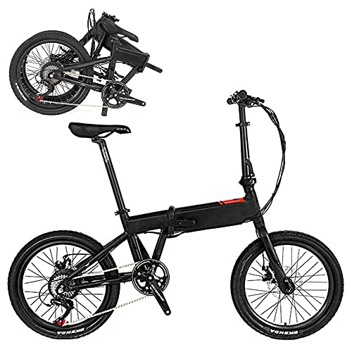 Electric Bike : TGHY 20" Folding Electric Bike City Cruiser E-Bike 36V 250W Brushless Motor 8-Speed Pedal Assist Adjustable Seat Handlebar Removable 13Ah Battery Commuter Bicycle for Adult