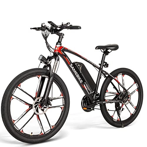 Electric Bike : Theebikemotor 26 ”wheel 48V350W 8A Electric Bike Bicycle E-Bike MTB 30km / h Shimano 21 speed- Black