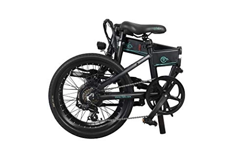 Electric Bike : tianxiangjjeu Folding E-bike Electric Bike Shock Absorption Mechanism Bicycle with Pedal for Sports Outdoor Cycling Travel Commuting Black