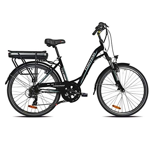 Electric Bike : TORPADO Electric Bike Aphrodite 26'' Brushless Motor Hub Rear 6v Black (City Electric Bike)