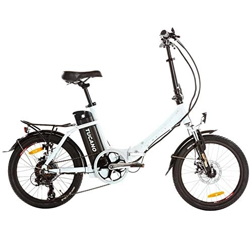 Electric Bike : Tucano Bikes Basic Renan White Electric Bike, Adult Unisex, Unique