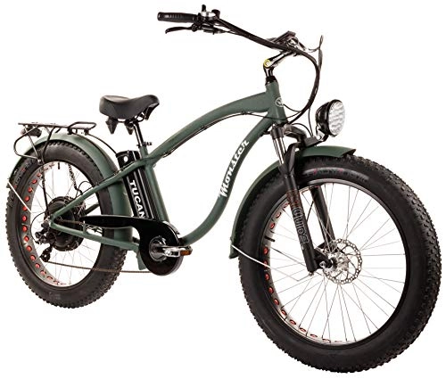 Electric Bike : Tucano Bikes Monster 26. 26" Electric Bike Motor: 1, 000W-48V Front Suspension Hydraulic Brakes Maximum Speed: 42 Km / h Battery: 48 V 12 Ah (Green)