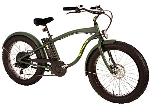 Electric Bike : Tucano Bikes Monster 26. E-Bikes 26 Motor: 1, 000W-48V Maximum Speed: 42km / h : 48V 12AH BATTERY (Green)