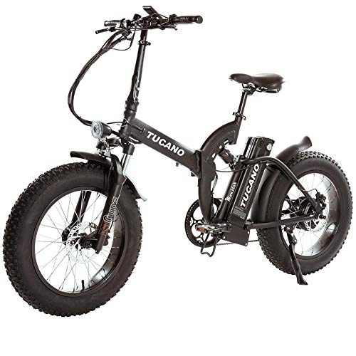 Electric Bike : tucano marnaula Monster 20 FS e Folding Bike - Front Suspension - 500W Motor (antracita)