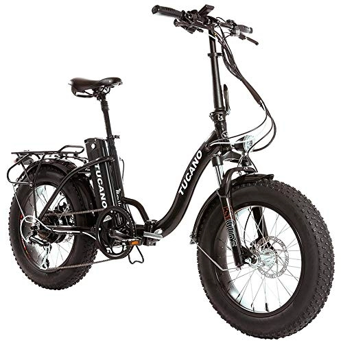 Electric Bike : Tucano Monster 20 ″ LOW-e-Bike Folding - Front suspension - 500W motor (anthracite gray)