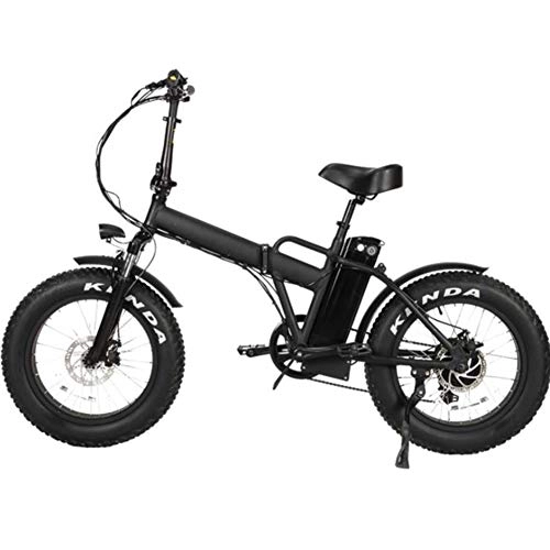 Electric Bike : TX 20 Inches Folding Electric Mountain Snowfield Bicycle Wide Tire 36V Lithium Battery Portable Aluminum Alloy Frame for Adults Men
