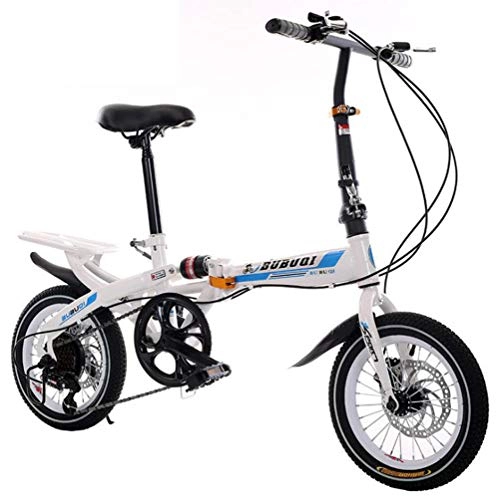 Electric Bike : TX Foldable Bike 48V10A 20" 4.0 Fat Tire Ebike Aluminum Folding Bicycle Mountain / Snow / Beach Spoke Wheel, Blue, 14inch